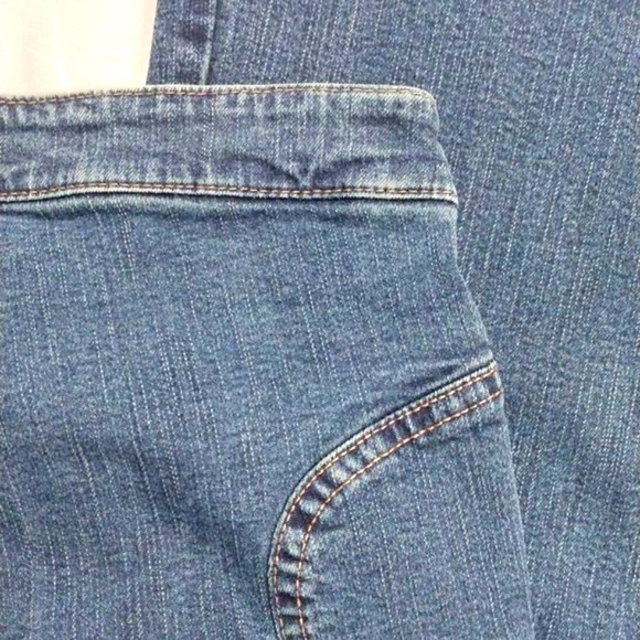 Vintage On n est pas des Anges Wide Pocket Flare Bottom High Rise Jeans - Picture 10 of 14